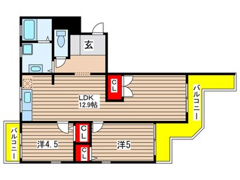 間取図 ヒルズ黒石