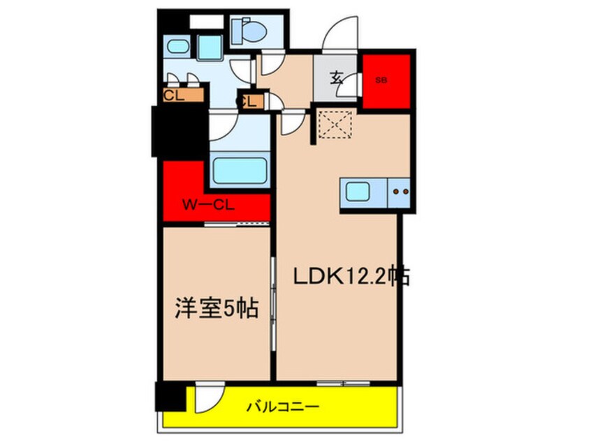 間取図 ｻﾞ･ﾌｧｲﾝﾀﾜｰ久屋大通（205）