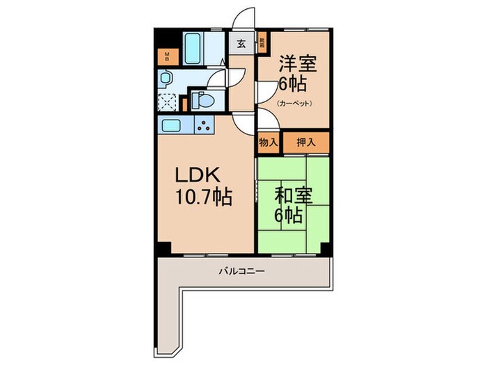 間取り図 宝大幸ハイツ（207）