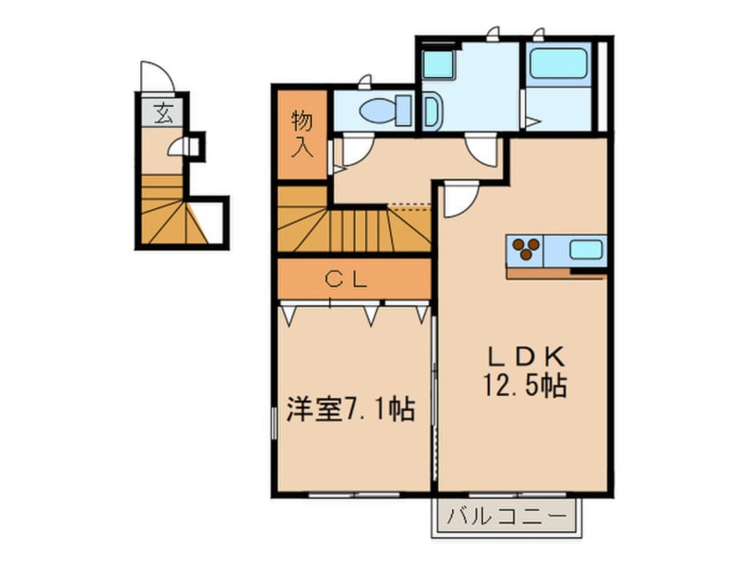 間取図 アスピリア　ナチュール