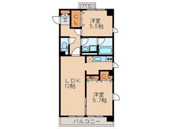 間取図 ＬａＦＥＬＭＯ菊坂(2Ｆ－10Ｆ)