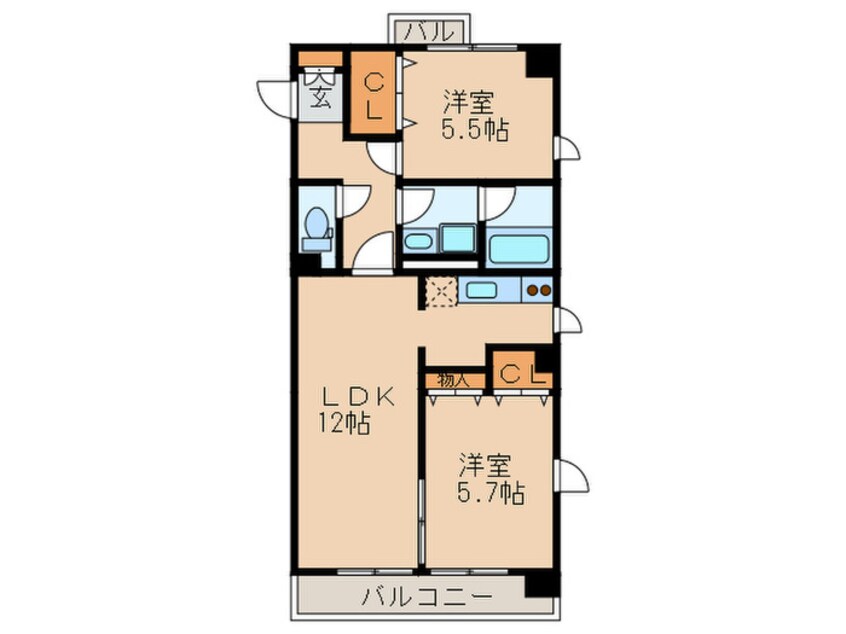 間取図 ＬａＦＥＬＭＯ菊坂(2Ｆ－10Ｆ)