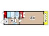 ＨＫマンション野並 1Kの間取り
