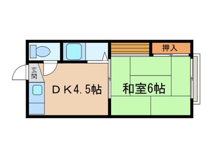 間取図 カクタス荘