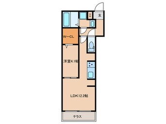 間取図 仮)D-room曙町