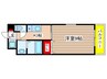 レヴァンテ赤池Ⅱ 1Kの間取り