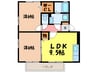 ピアネクストＢ 2LDKの間取り
