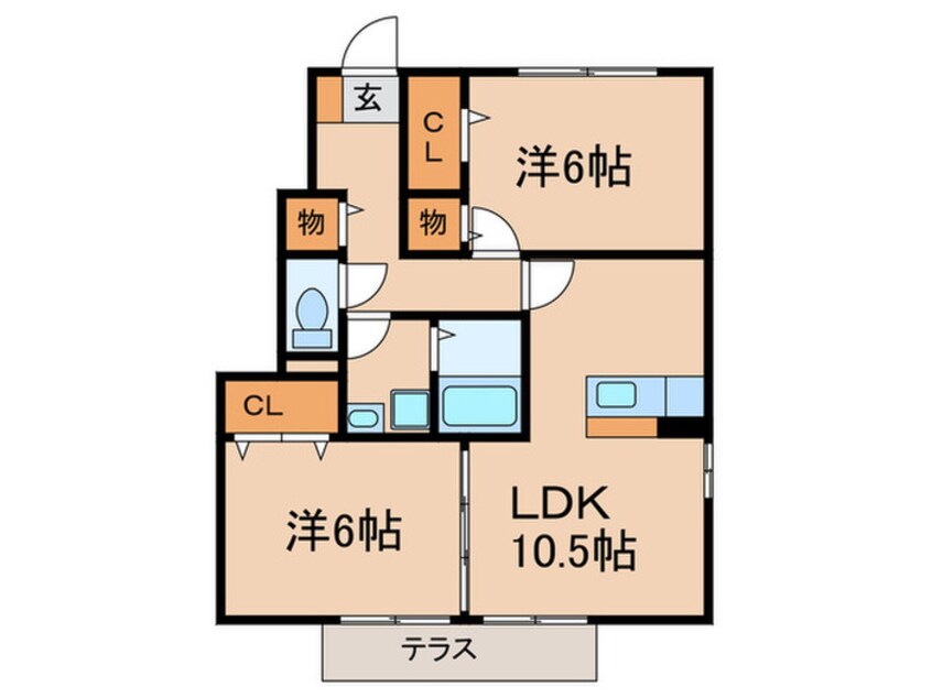 間取図 キャッツＡ