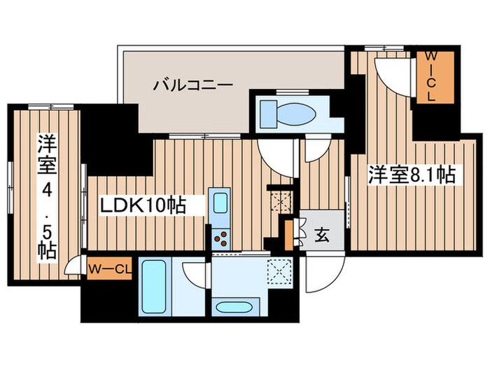 間取り図 プラウドタワー栄（705）