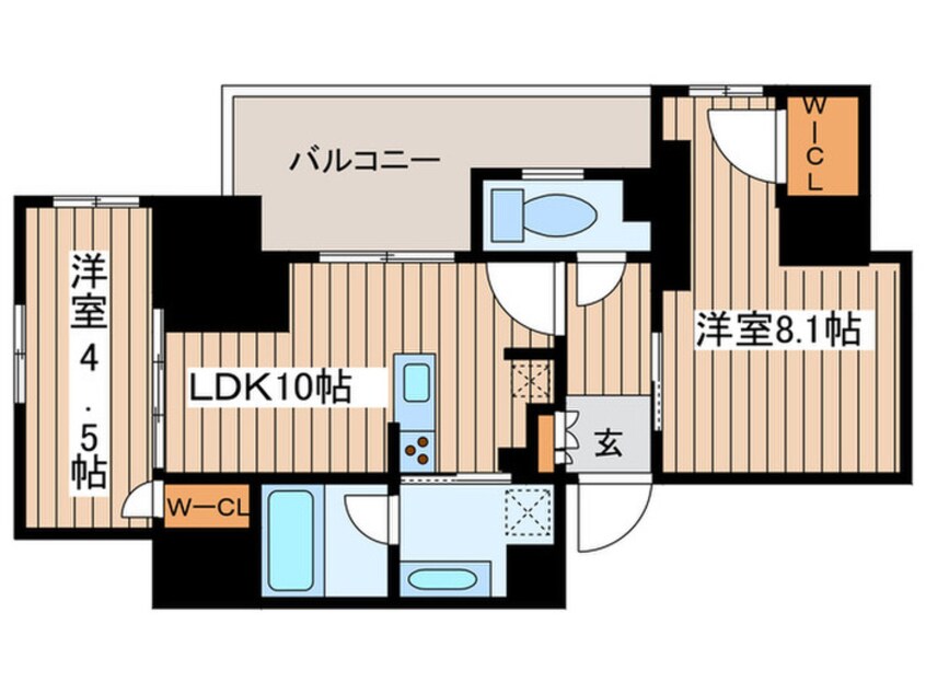 間取図 プラウドタワー栄（705）