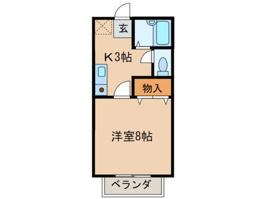 間取図 ハニーハイツ