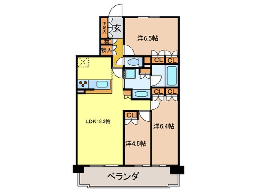 間取図 レジディア徳川