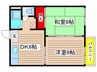 タプロ－コ－ト 2DKの間取り