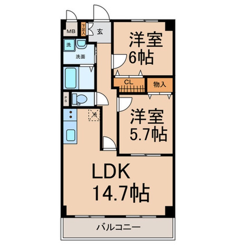 間取図 サンハイム美濃