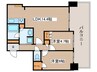ローレルタワー名古屋栄(1704) 2LDKの間取り