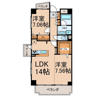 間取図 Ｐｒｉｍａｖｅｒａ