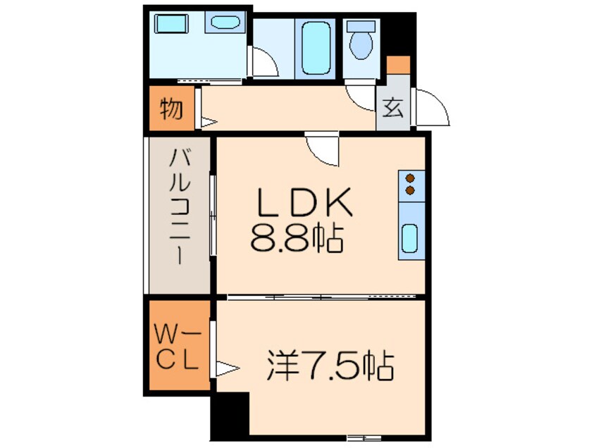間取図 アルカサ－ル