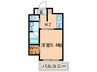 ｅｓｔ ＨＩＢＩＮＯ 1Kの間取り