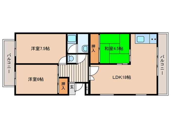 間取り図 ポプラハイツ覚王山（403）