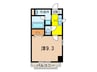 アプレシオ八田 1Kの間取り