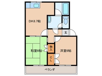 間取図 リバティ－ハイム川口Ⅰ番館