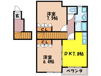 間取図 エバ－プレイスⅢ