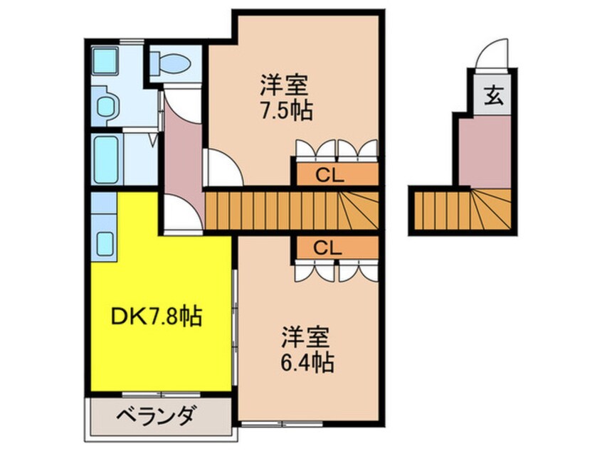 間取図 エバ－プレイスⅢ