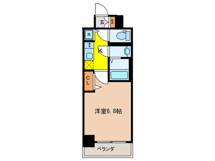 プレサンス千種アイル（1303） 1Kの間取り