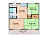 晴新コ－ポラス 3DKの間取り