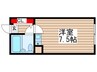 コーポ飛馬 1Rの間取り