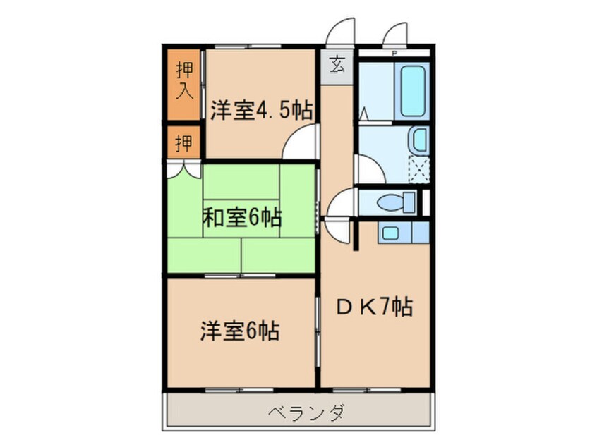 間取図 コ－ポエクセル