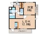 スプリングウェル 1LDKの間取り