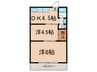 応仁コーポ 2DKの間取り