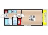 メゾン石川橋Ｂ棟 1Kの間取り