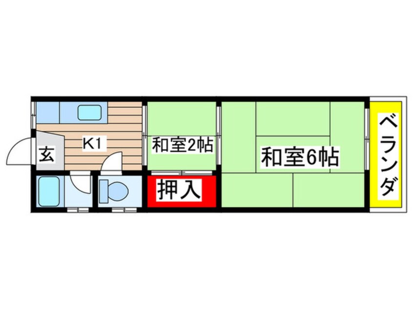 間取図 八熊マンション