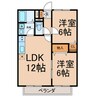 サンマックス 2LDKの間取り