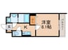 ブルースカイ 1Kの間取り