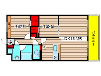 間取図 東浦ｶﾞｰﾃﾞﾝﾋﾙｽﾞあじさいｸﾚｽﾄ