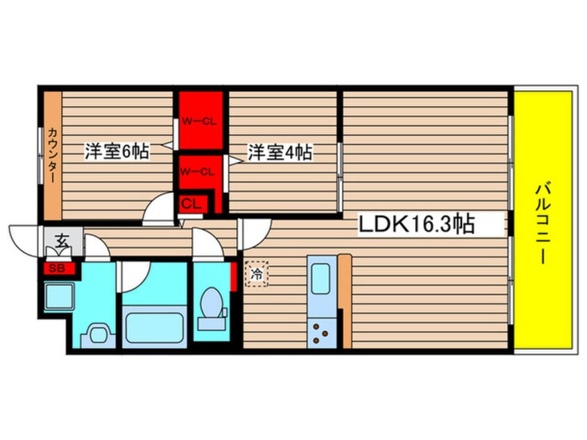 間取図 東浦ｶﾞｰﾃﾞﾝﾋﾙｽﾞあじさいｸﾚｽﾄ