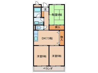 間取図 リンピア村瀬