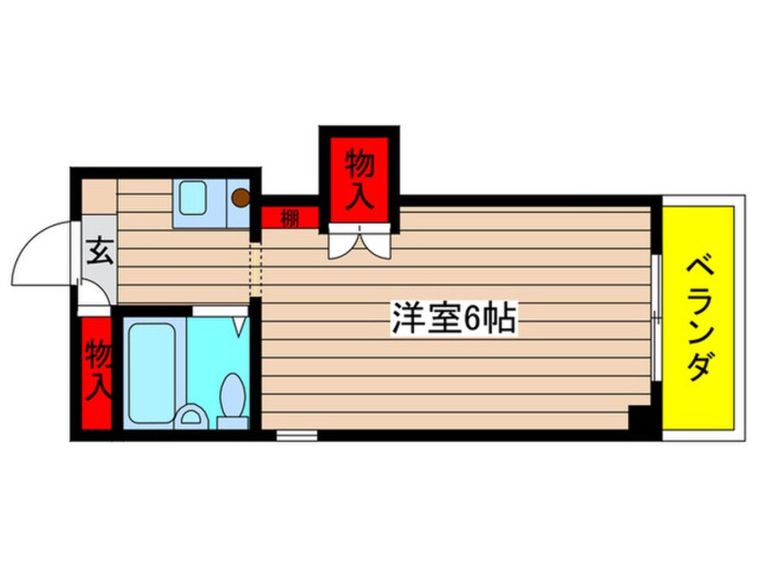 間取図 メイツ内田橋