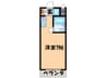 コ－ポフジヤ 1Rの間取り