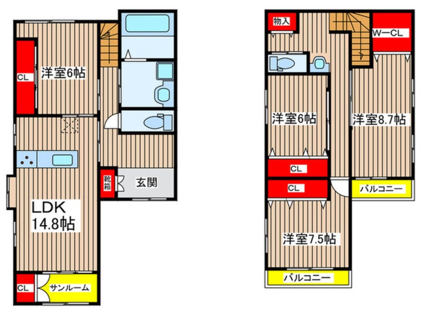 間取図 金山伊勢山戸建