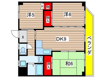 間取図 リバティーハウス昭和