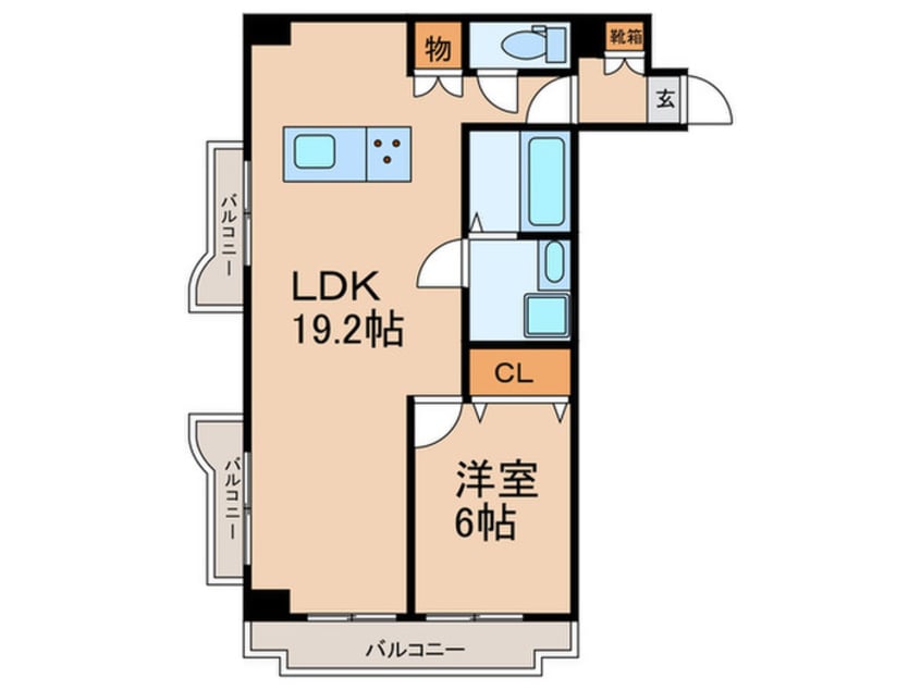 間取図 ﾗｲｵﾝｽﾞﾏﾝｼｮﾝ星ヶ丘(501)