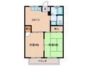 ハイツ中狭間の間取図