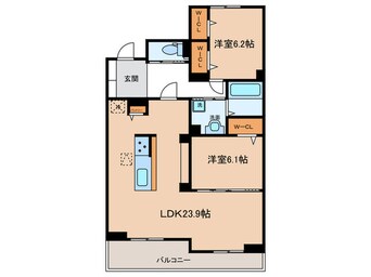 間取図 アスティオン　イワキ