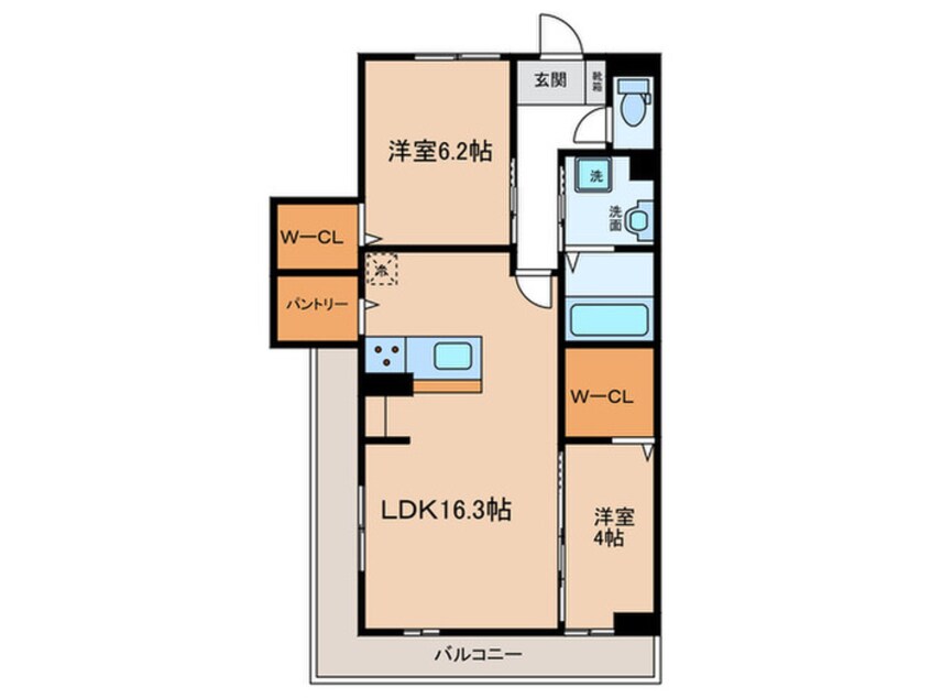 間取図 アスティオン　イワキ