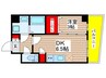 エステムコート名古屋上前津 1DKの間取り