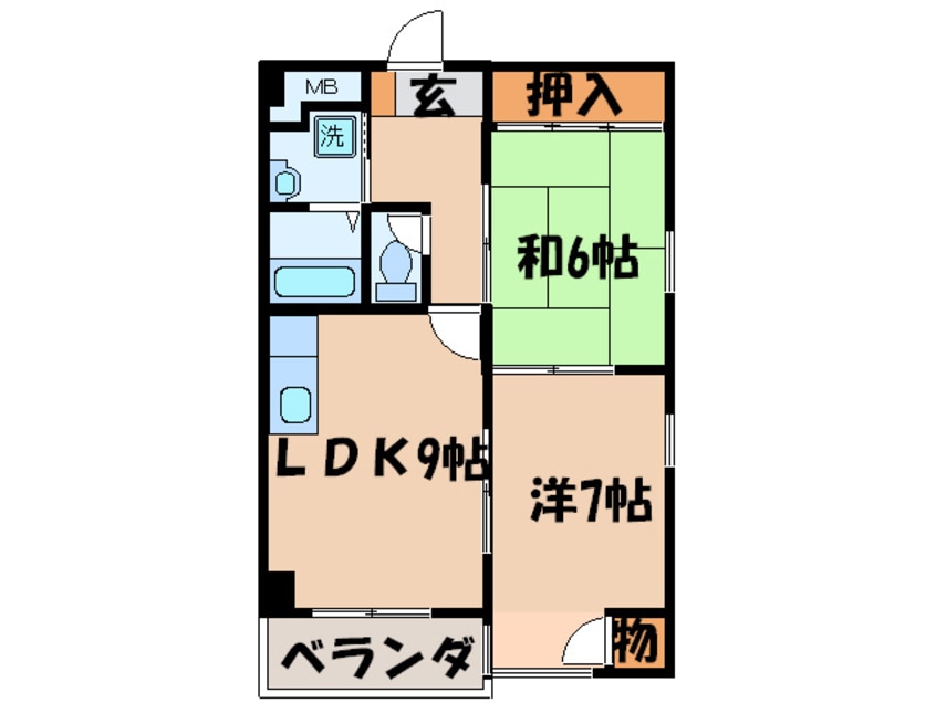 間取図 エスペランサ西杉